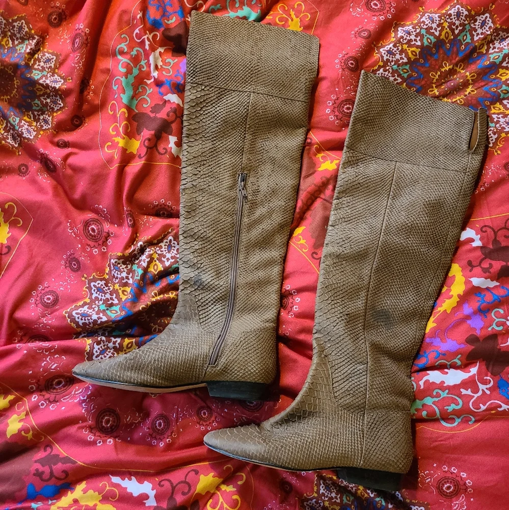 Charmer tall otk snake boots - Picture 2 of 10